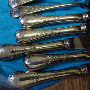 1960s Birks Regency Cutlery Plated Queen Mary 32 Piece Flatware